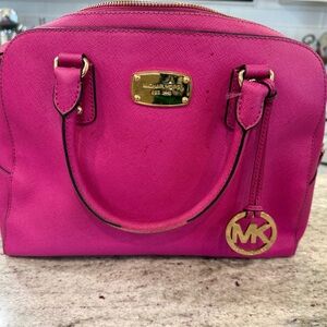 Michael Kors Fuchsia Satchel Bag